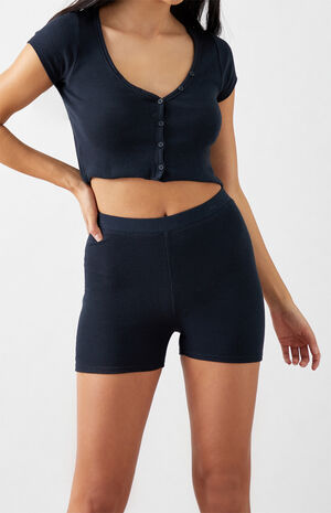 Ribbed Bike Shorts image number 1