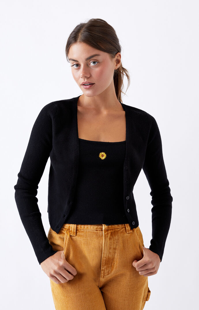 V-Neck Cardigan Sweater