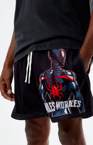 Spider-Man Miles Morales Mesh Basketball Shorts image number 5