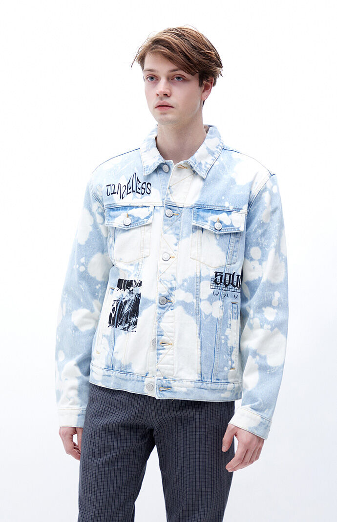 PacSun Graphic Bleach Wash Classic Jean Jacket PacSun