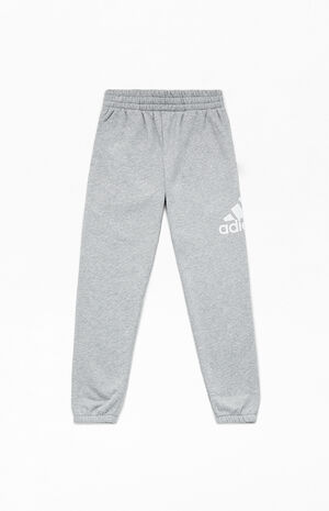 Kids Essential Heather Grey Fleece Jogger Sweatpants image number 1