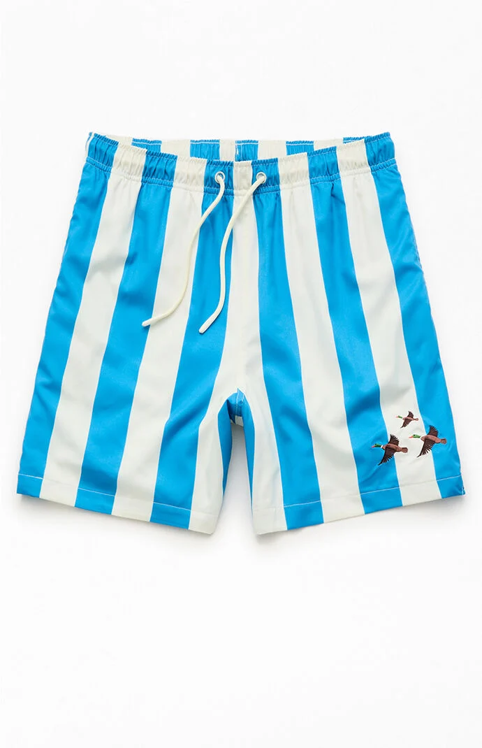PacSun Sopranos Striped 6" Swim Trunks