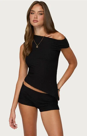 Atile Asymmetric Off-The-Shoulder Top image number 1
