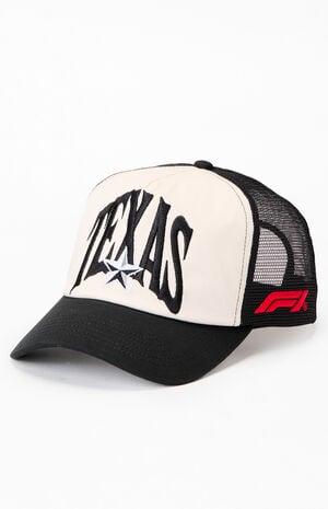 x Pacsun United States Grand Prix 2025 Austin Texas Colorblock Trucker Hat image number 6