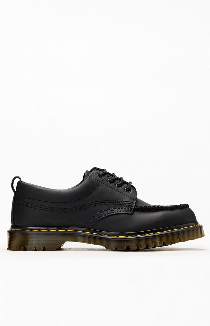 Dr Martens Black Lowell Crazy Horse Leather Loafers