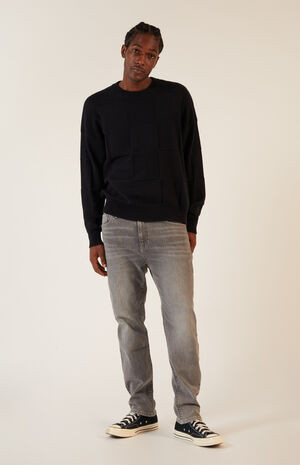 Tonal Checkerboard Jacquard Sweater image number 4