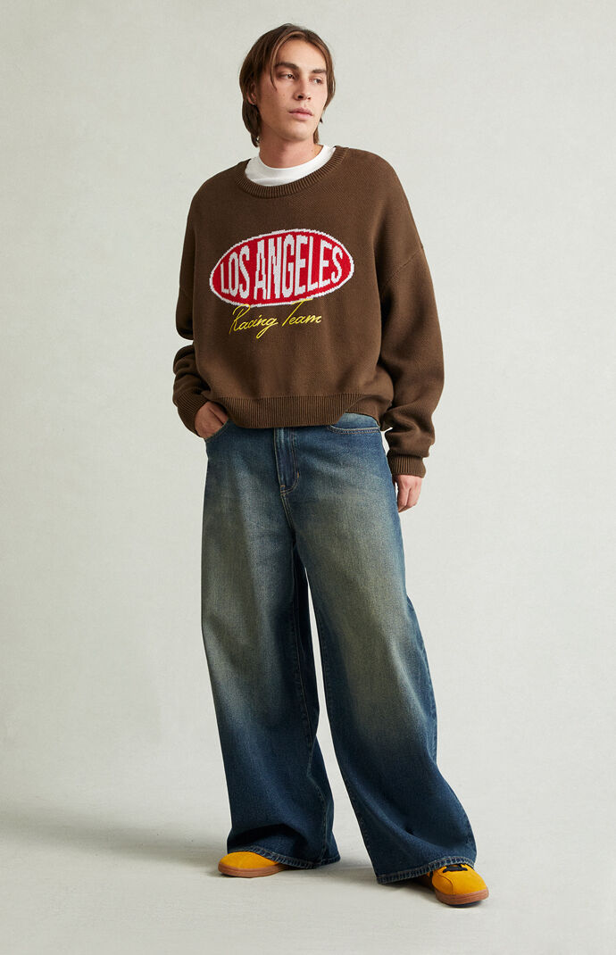 Pacsun Ryder Ultra Baggy Jeans Dark Blue Tint