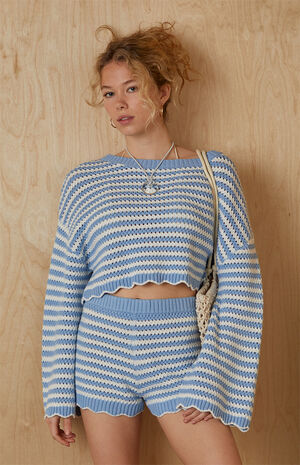 Jordyn Crochet Cropped Sweater image number 2