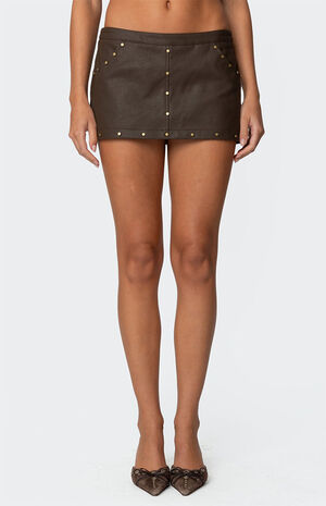 Stormi Faux Leather Mini Skort image number 2