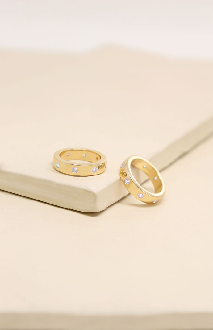 Kingsman Crystal Dotted Rings