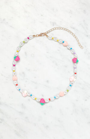 Strawberry Mushroom Choker Necklace image number 3