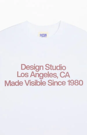 White Design Studio Oversized T-Shirt image number 2
