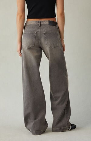 Casey Low Rise Baggy Jeans Bungee Cord Keychain Gray image number 5