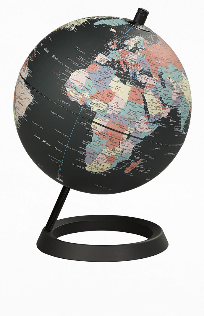Classic Black Ocean Globe