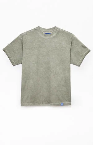 Gray&nbsp;Vintage Wash Heavyweight Oversized T-Shirt image number 1