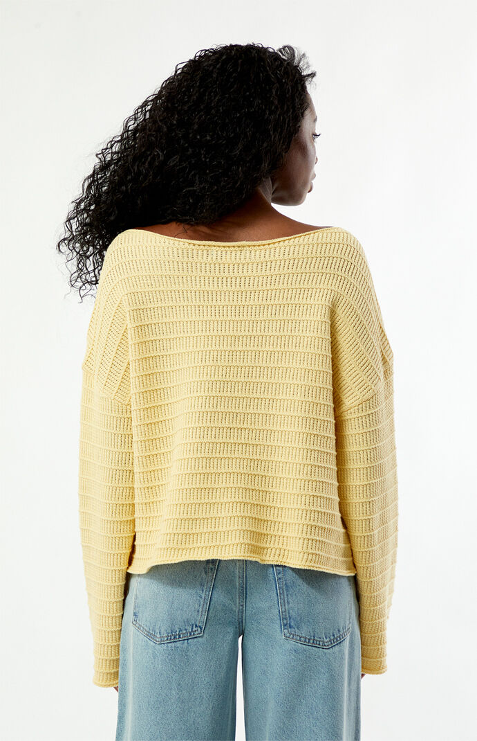Your Favorite Leni Off-The-Shoulder Sweater