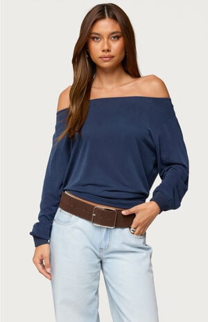 Nannie Off Shoulder Oversized Top image number 1
