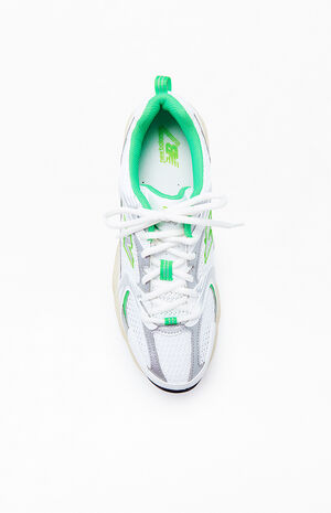 White & Green 530 Shoes image number 5