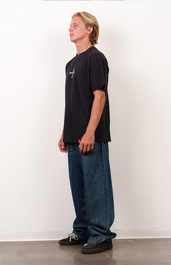 LOST Indigo Wash Two Twenty Baggy Denim Pants