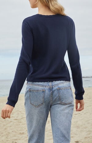 Navy Pocket Cardigan image number 3