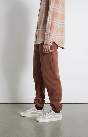 Brown Fleece Jogger Sweatpants image number 2