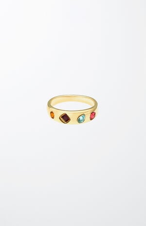 Lively Rainbow Crystal Ring image number 1