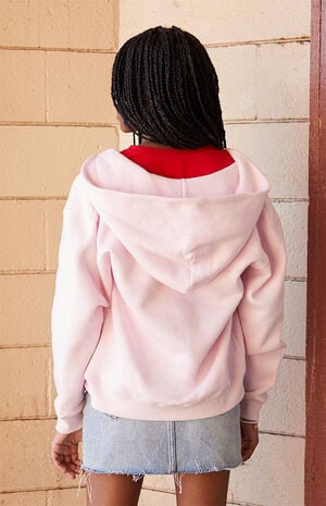 Rose Embroidered Full Zip Hoodie image number 3