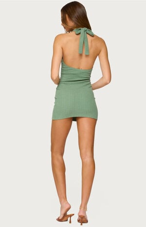 Rowe Plunging Halter Ring Mini Dress image number 4
