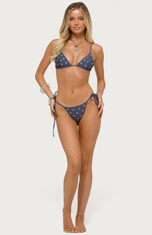 Janina Studded Triangle Bikini Top image number 5