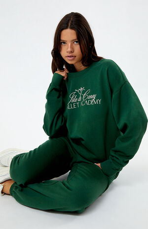 Eco Ballet Academy Boyfriend Crew Neck Sweatshirt image number 3