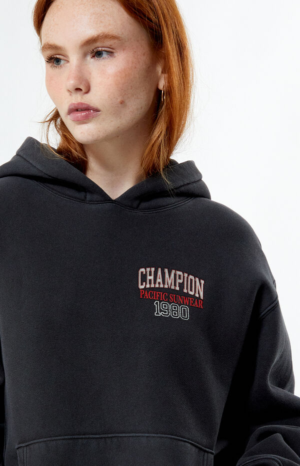 Womens Hoodie Champion Vintage Wash Oversized Hoodie Sweatshirt