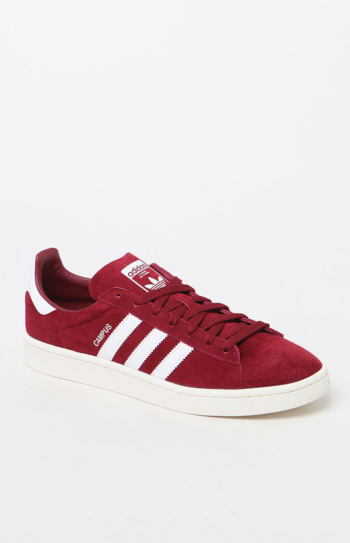 adidas burgundy campus trainers