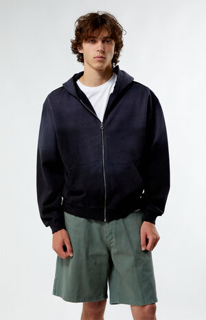 Heavyweight Spray Full Zip Hoodie Heavyweight Spray Full Zip Hoodie image number 2