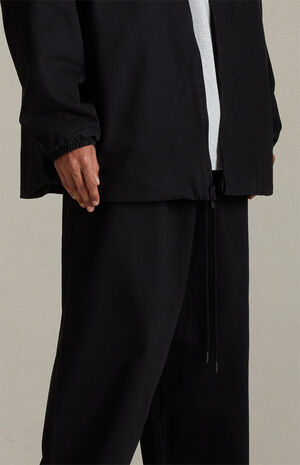 Overdye Black Denim Relaxed Lounge Pants image number 4