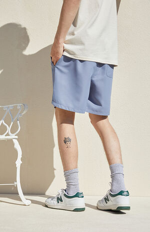 Blue Athletic Volley Shorts image number 5