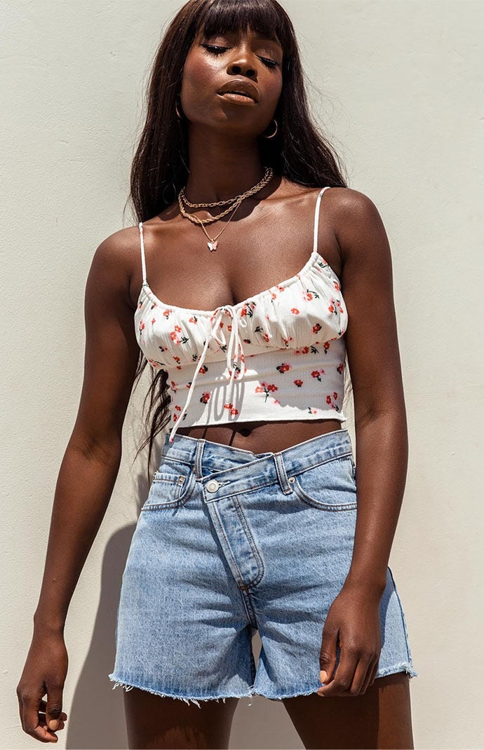Princess Polly Xena Light Wash Denim Shorts PacSun