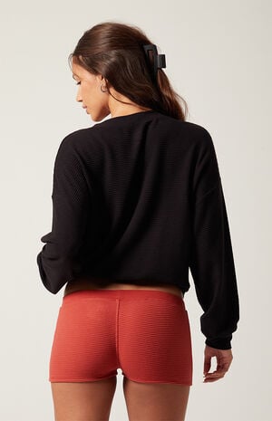 Active Aspen Waffle Knit Quinn Micro Shorts image number 4