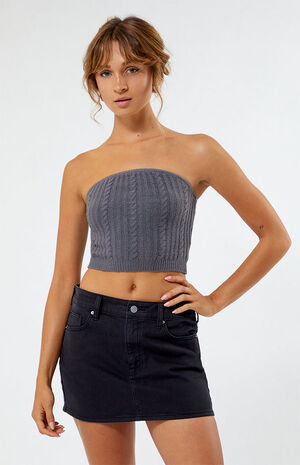 Cable Knit Tube Top image number 2