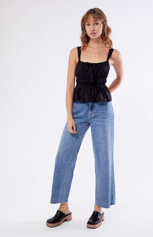 Peplum Tie Front Tank Top image number 3