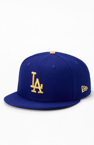 LA Dodgers Gold Logo 9FIFTY Snapback Hat image number 4
