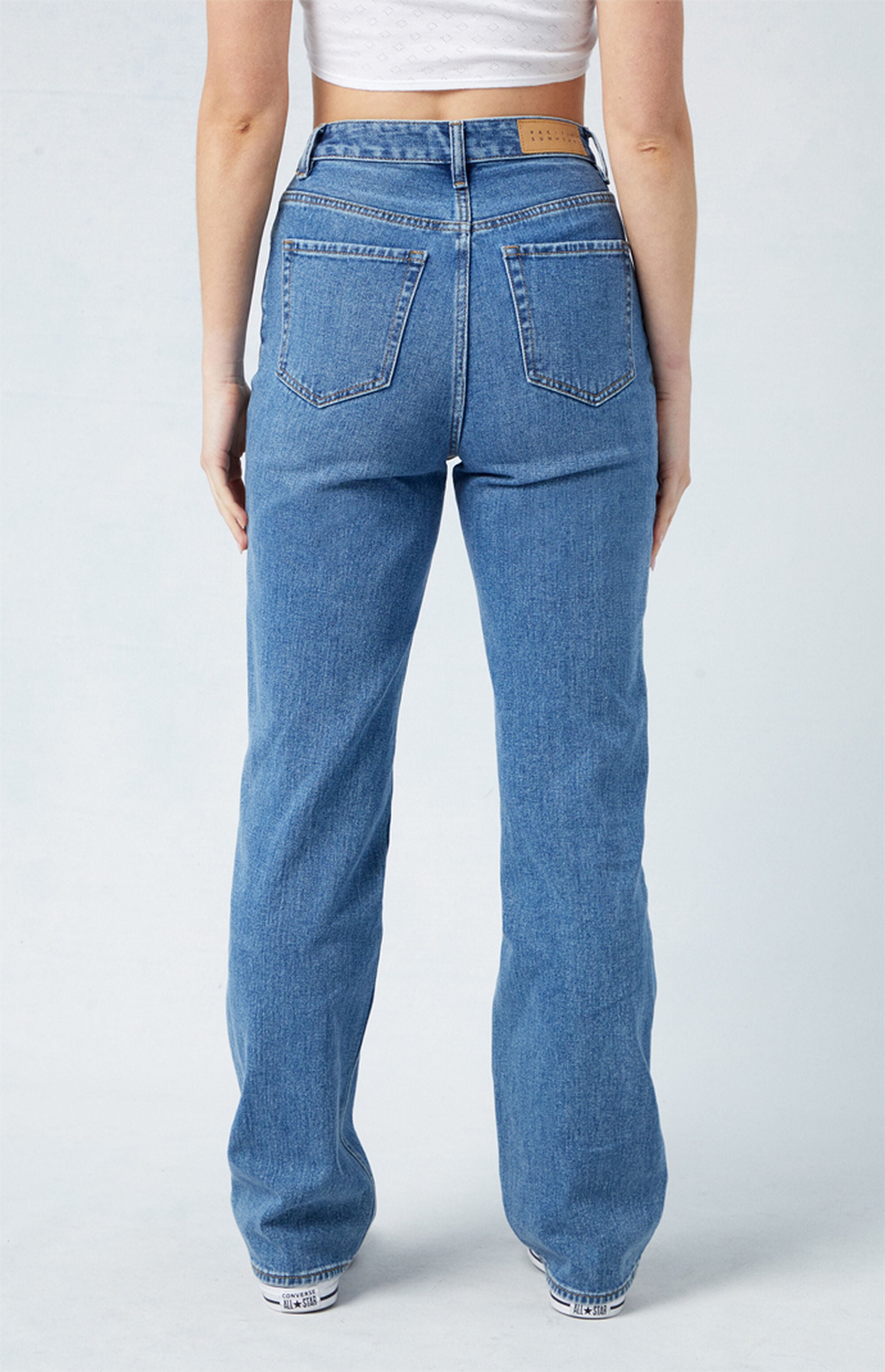 High Waist Relaxed Boyfriend Jeans main image 1