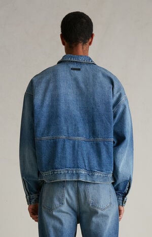 Classic Blue Denim Trucker Jacket image number 4