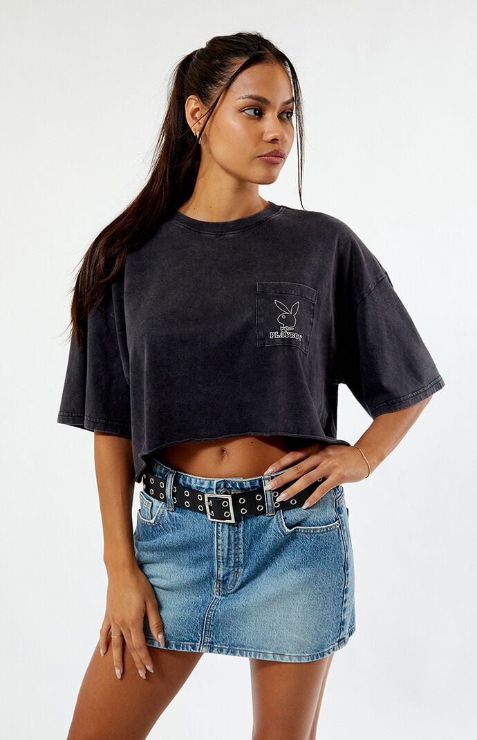 Playboy cropped tee sales