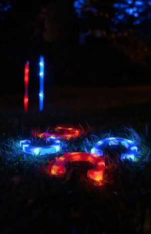 YardCandy Illuminated LED Horseshoes Game Set image number 3