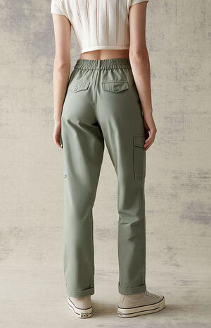 Green Cargo Trousers image number 4