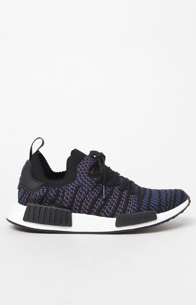 adidas women's black multi nmd_r1 stlt primeknit sneakers