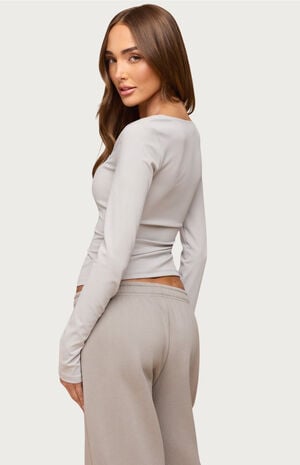 Hayden Square Neck Long Sleeve Top image number 3