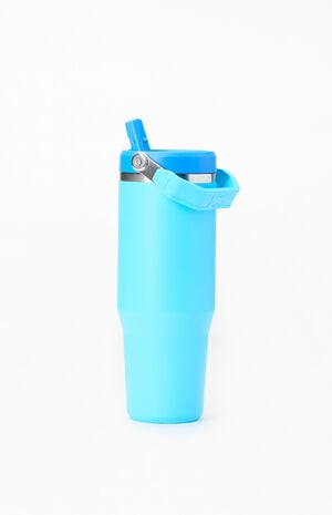 Blue The IceFlow Flip Straw Tumbler 30 oz image number 2