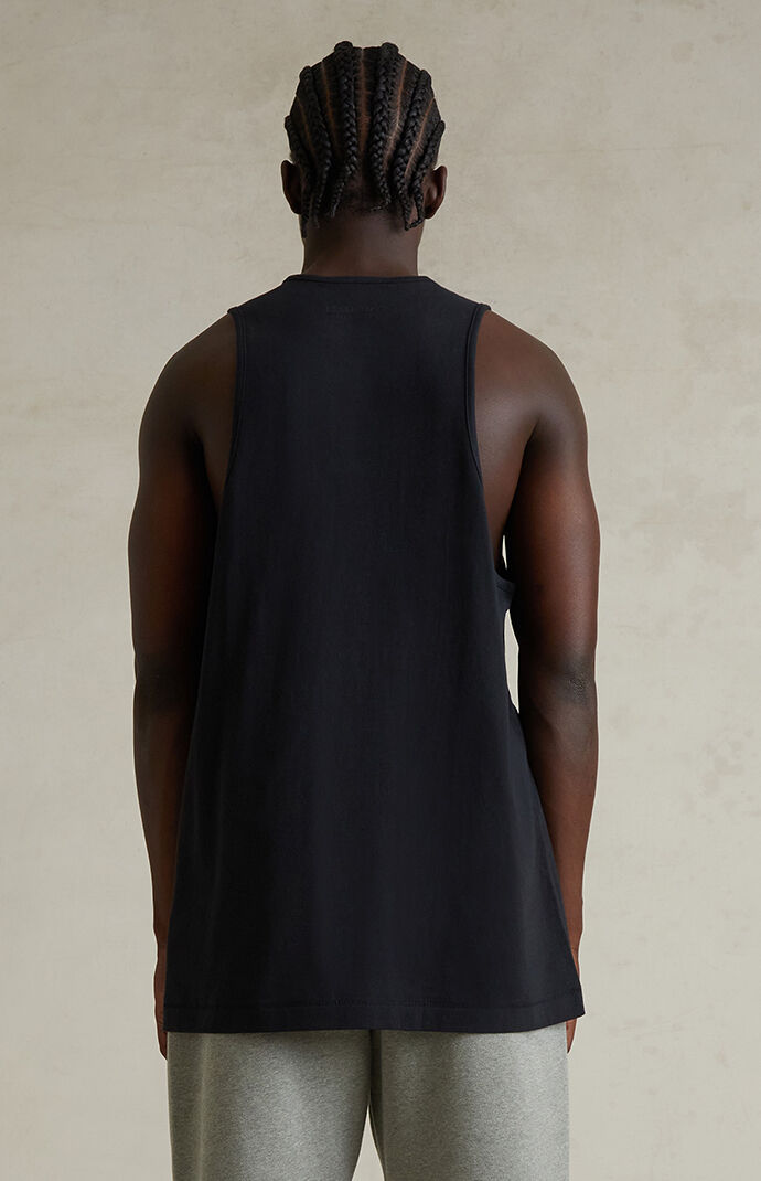 Fear of God ESSENTIALS Jet Black Tank Top | Pacsun