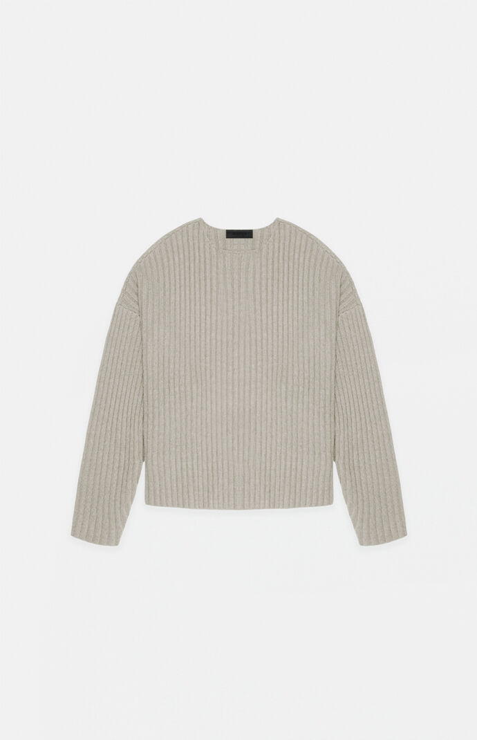 Fear of God ESSENTIALS Kids Seal Raw Neck Sweater | Pacsun